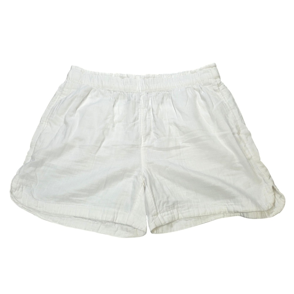 Old Navy Linen Blend Shorts Women's Size L White Comfort Waistband